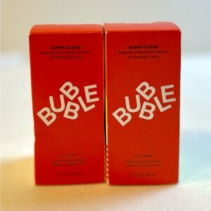 2 Pack Bubble Super Clear Acne Treating Serum 1oz/30 mL Each
